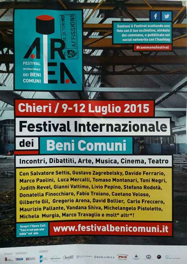Festival Internazionale dei beni comuni Chieri 2015